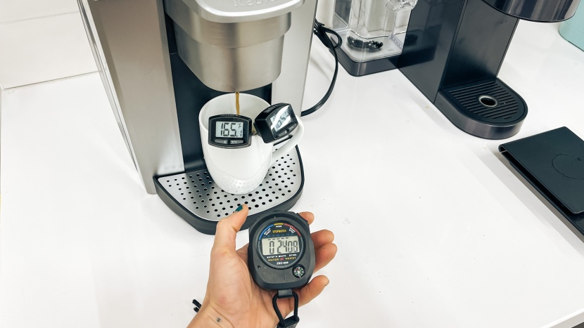 keurig coffee maker - each brew was timed and had temperatures measured to compare...