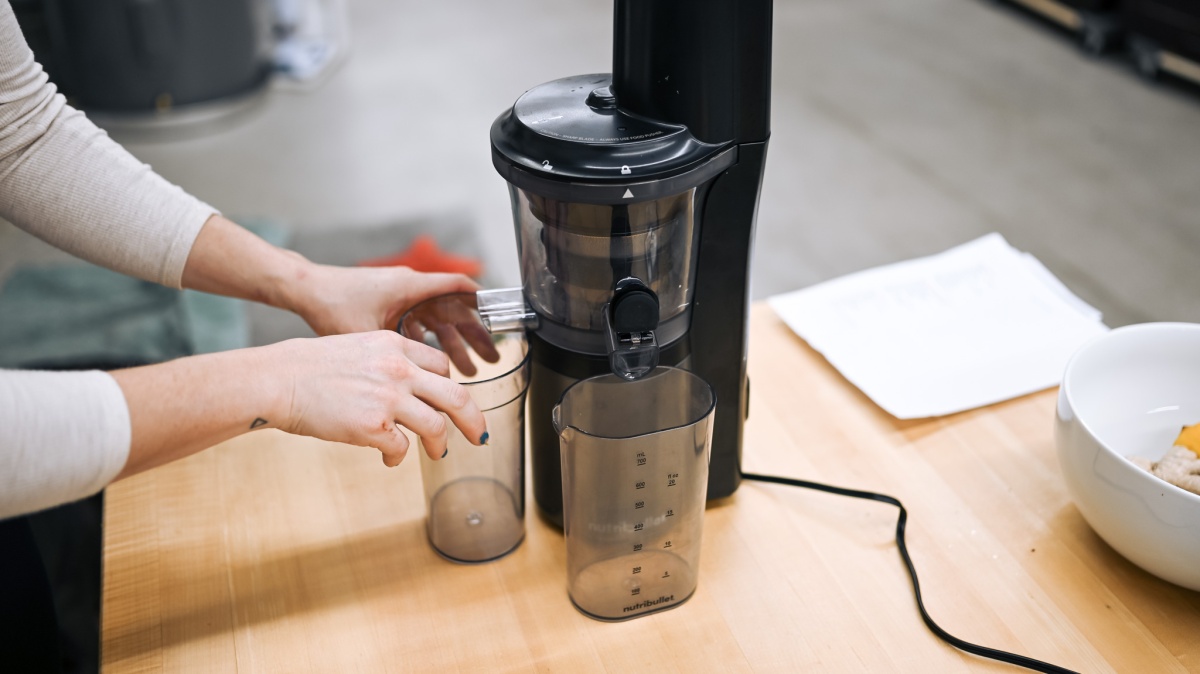NutriBullet Slow Juicer Review (The NutriBullet does okay in our soft produce testing, but there's not much to write home about.)