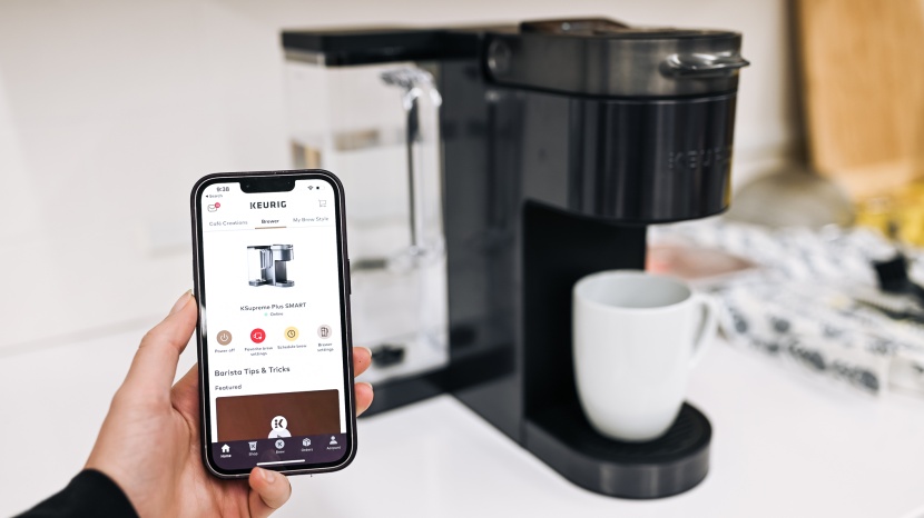 keurig coffee maker - the k-supreme plus smart connects to an intuitive app that gives the...