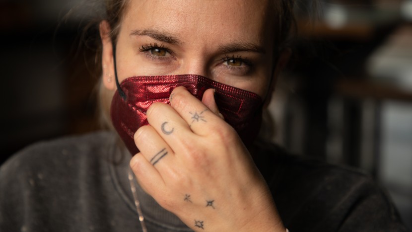 face mask - the vida kn95 fits most faces and the adjustable nose wire is...