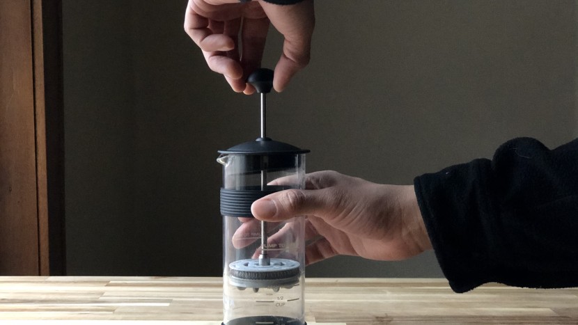 milk frother - with rubber grips and measure markings, this plunger-style frother...