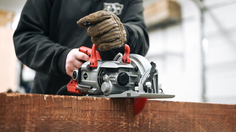 circular saw - corded saws have tons of power to make demanding cuts through wood...