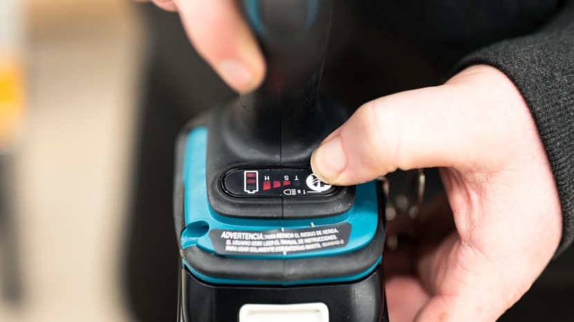 impact driver - the makita xct01z has its rpm controller and a light switch at the...