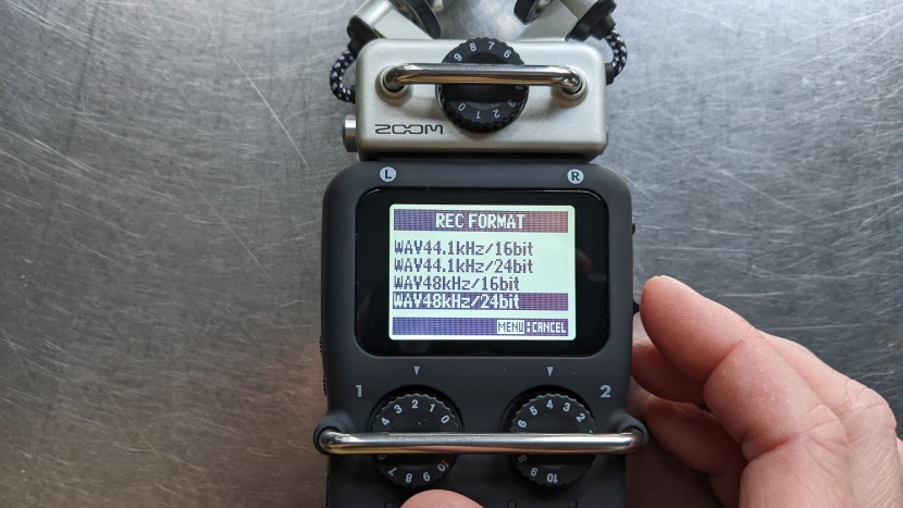 digital voice recorder - higher bit rates and adjustable gain knobs make for great-sounding...