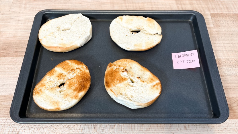 cuisinart cpt-720 2-slice digital with memoryset - the cuisinart produced irregularly toasted bagels.