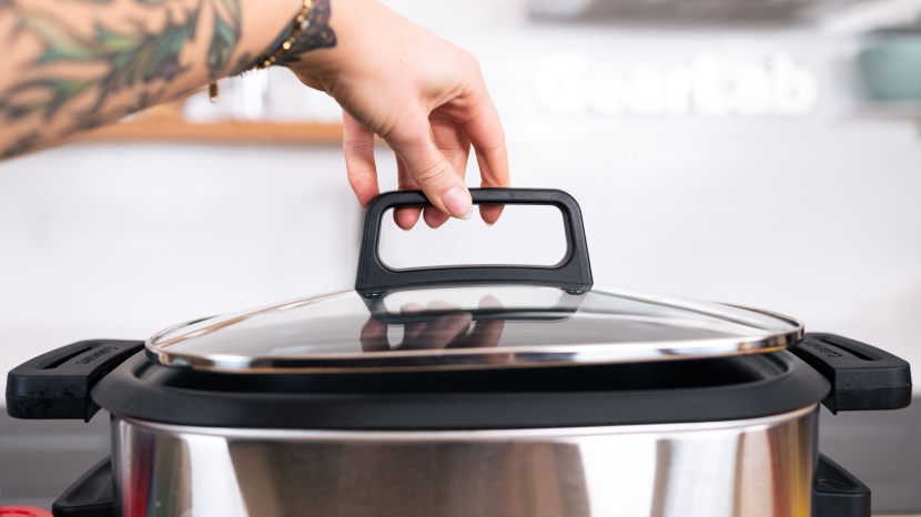 another great feature was the large plastic handle on the top of the...