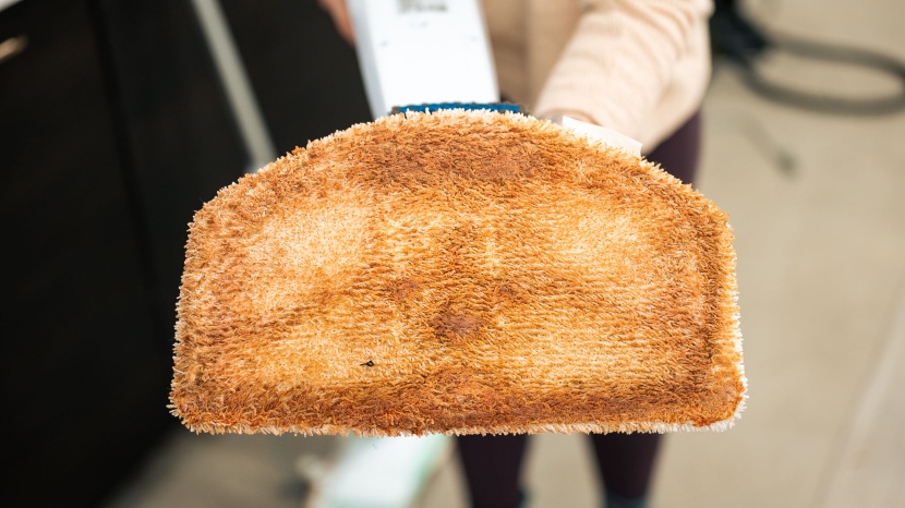 bissell powerfresh - the powerfresh's shaggy pads are one of the secrets to its success...