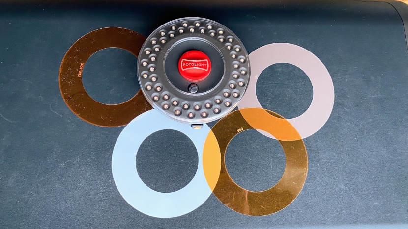 ring light - the rotolight ultimate vlogging kit comes with tinted slides instead...