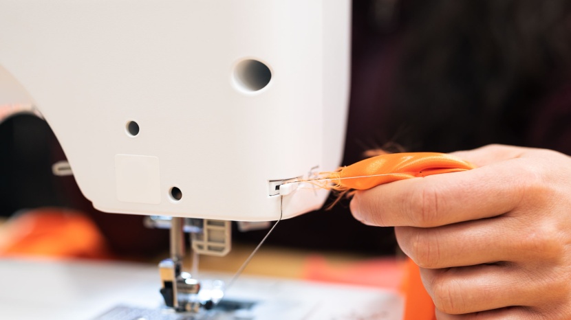 brother hc1850 - the placement of the thread cutter on the back corner makes it very...