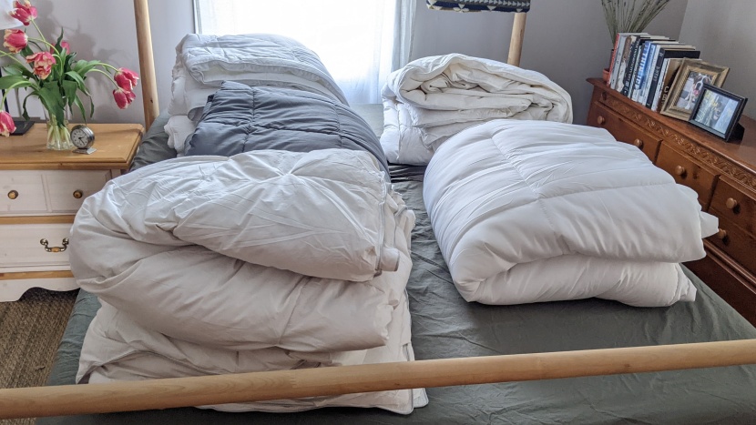 these comforters may have a similar appearance at face value, but...