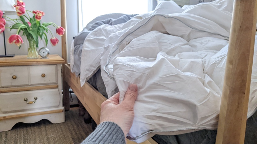 comforter - the crisp cotton of the three geese and brooklinen options offers a...