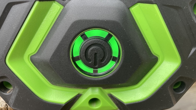 battery chainsaw - the newer ego models have a battery level indicator located on the...