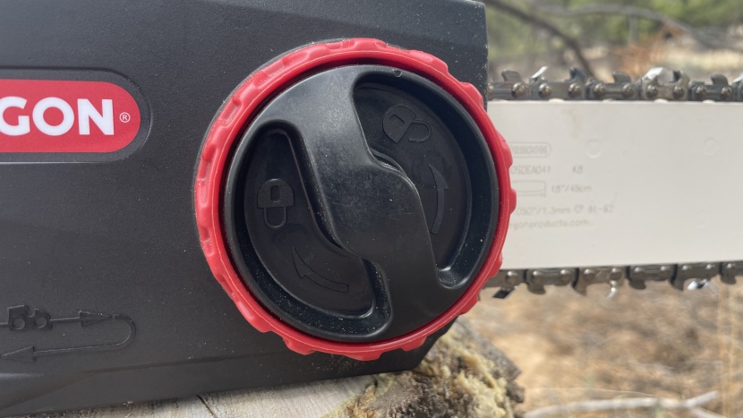 oregon cs1500 - the tool-free chain tensioning system on this saw is one of the...