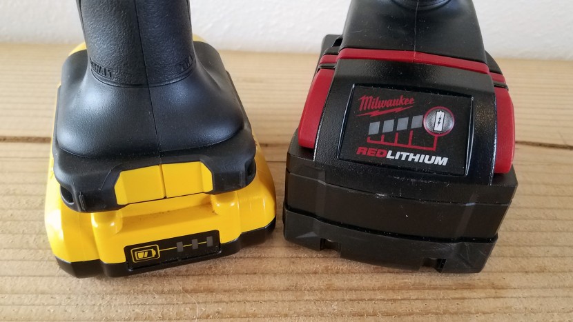 heat gun - the dewalt 3ah 20v and milwaukee 5ah m18 batteries both include...