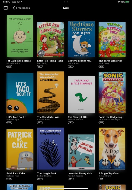 some of the great content that is available through apple includes...