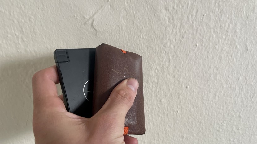 clutch v3 iphone - relative to a wallet, the charger is smaller and easier to carry in...