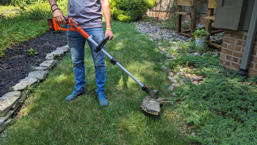 the black+decker lst136 is perfect for clearing small areas of your...