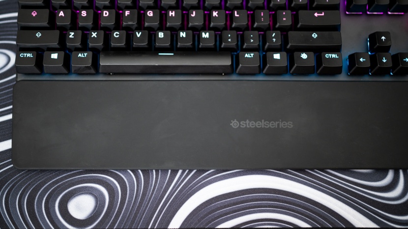 steelseries apex pro - the steel series palm rest stands out as the best.