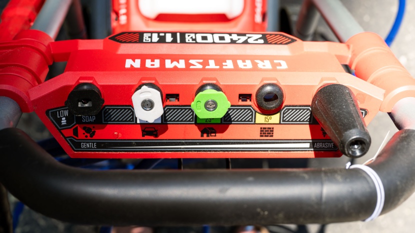 craftsman cmepw2400 - clear infographics and color-coded nozzles help you choose the right...