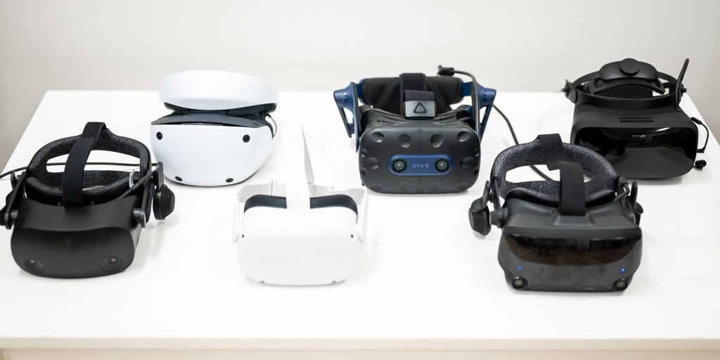 vr headset - we had multiple testers try on each headset to give results from...