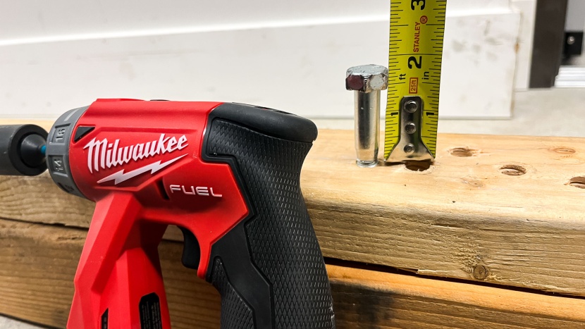 milwaukee m12 fuel installation drill driver kit 2505-22 - tapping out on a lag bolt.