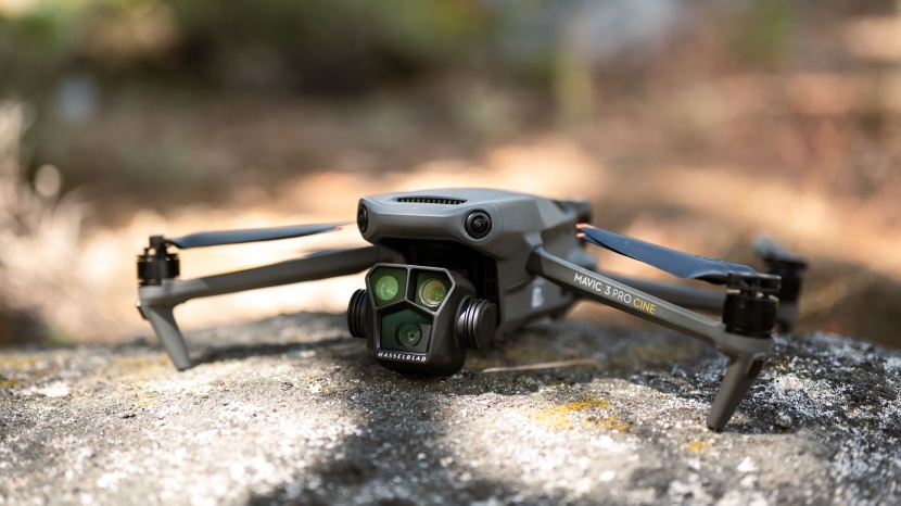 drones - the mavic 3 pro (and mavic 3 pro cine) have three onboard cameras...