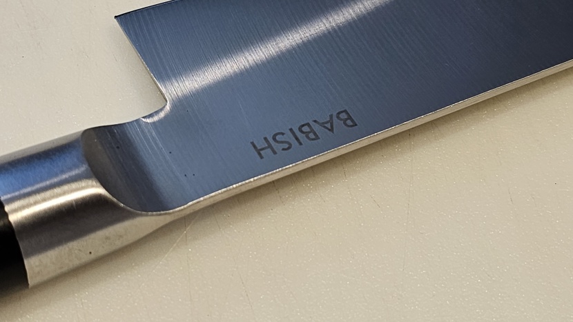 babish high-carbon 8&quot; - several tiny rust spots were on the base of our babish blade when it...