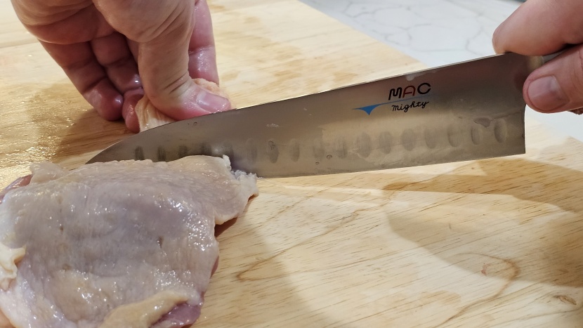 chef knife - even a knife designed for precision will be called to cut through...