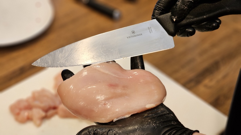 chef knife - the victorinox performs as well as much pricier knives.