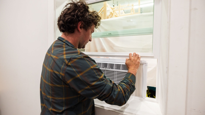 window air conditioner - installing and testing window air units.