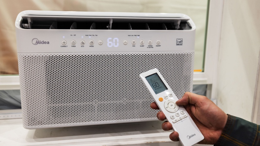 air conditioner - the somewhat bulky remote offers a lot of convenience for those who...