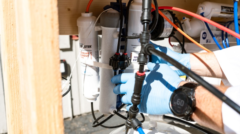 home master hydroperfection - this product takes up more under-the-sink space than other filters.