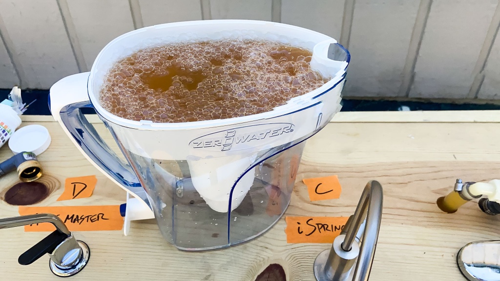 water filter - the zerowater transformed the above sample into suitable drinking...