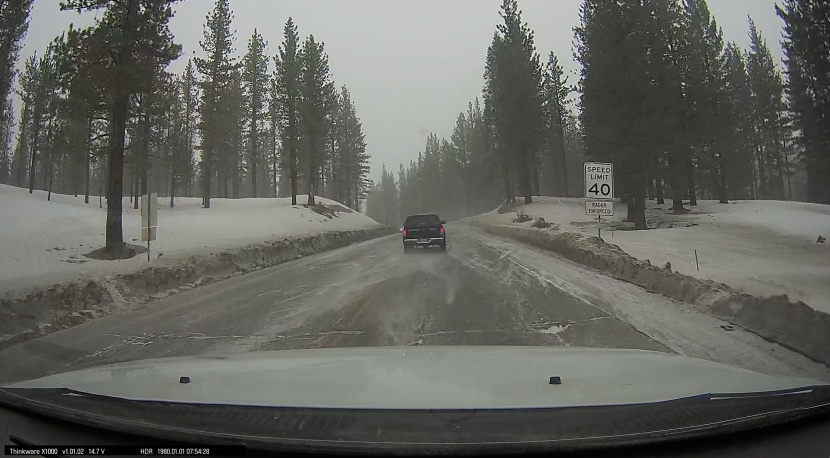 even on low visibility days, the thinkware x1000 does an excellent...