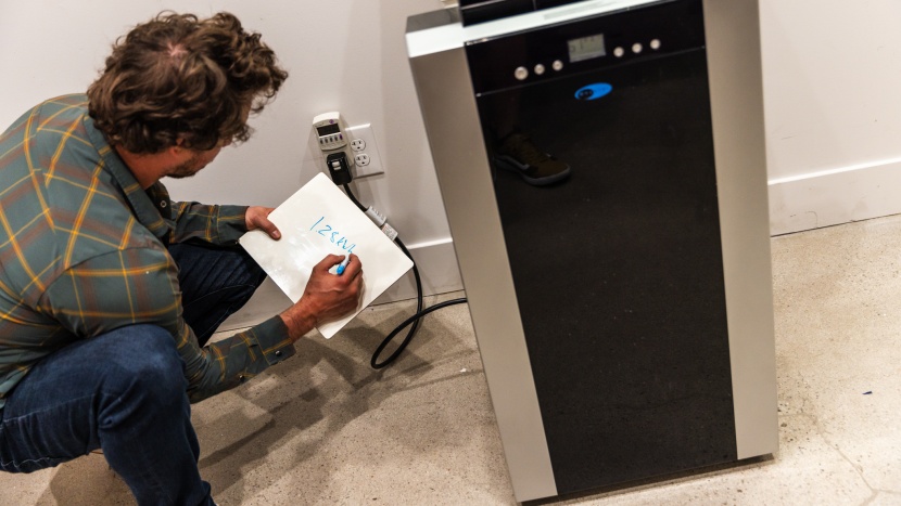 whynter arc-14sh - the whynter is a bit of a power hog, according to the watt meter.