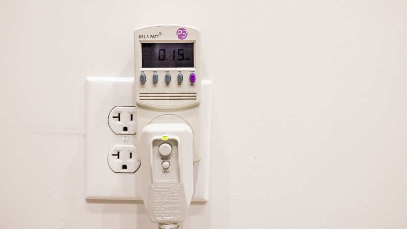 window air conditioner - measuring the energy consumption with the p3 device.