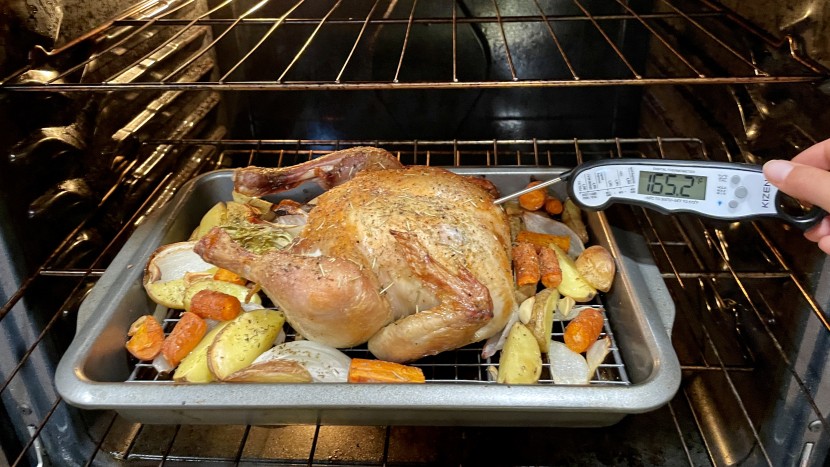 meat thermometer - correlating the temperature reading to the actual doneness of your...