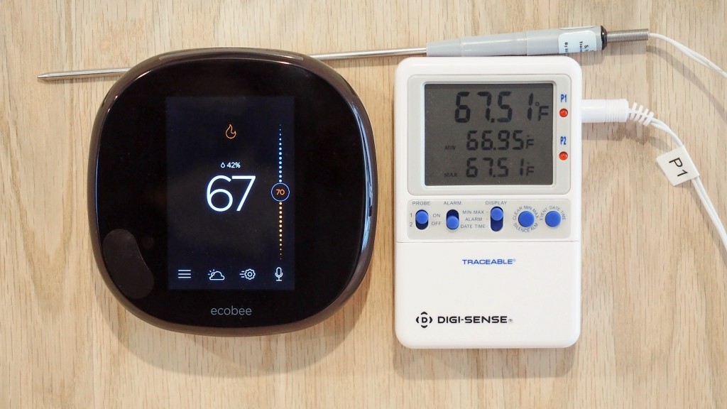 ecobee smartthermostat with voice control - the ecobee4 rarely strayed more than a degree of the control...