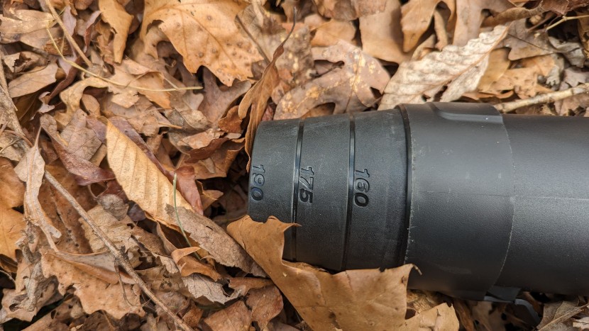 ryobi 40v hp brushless whisper series 730 cfm - a detachable rubber nozzle on the ryobi 40v helps focus the airflow.