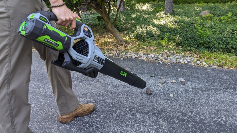 ego power+ 615 cfm blower lb6151 - the ego power+ 615 has enough power to clear small rocks, but it is...