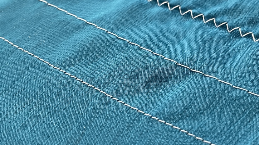 brother hc1850 - the straight stitch (bottom) and basting or long stitch (center) are...