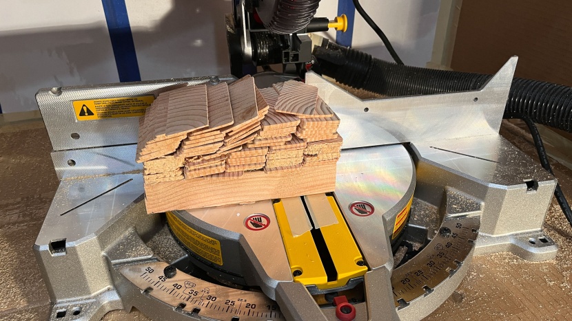 dewalt 12-inch single bevel compound dws715 - we conducted a test on dust collection by making 100 cuts through a...