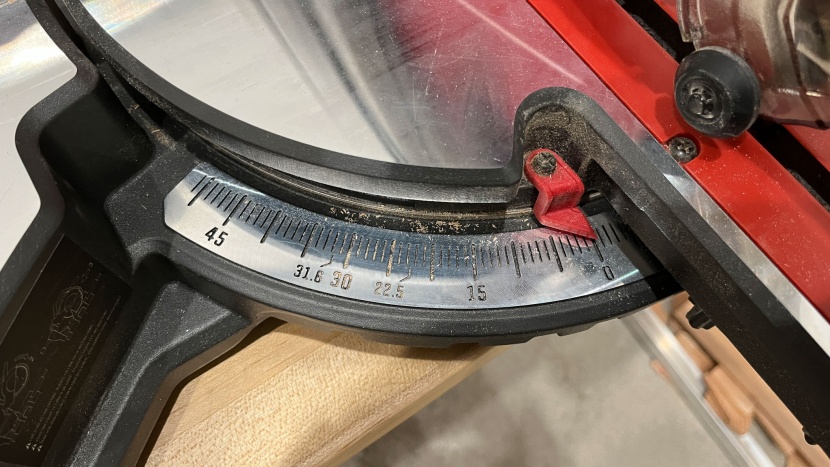 we appreciate that the miter angles are clearly marked and easy to...