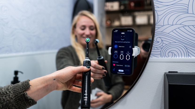 oral-b genius pro 8000 - after the brushing session, the oral-b app gives a brief report on...