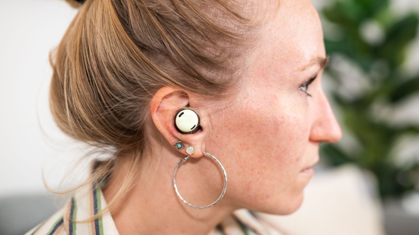 google pixel buds pro - the google pixel buds pro look a bit bulky due to their light...