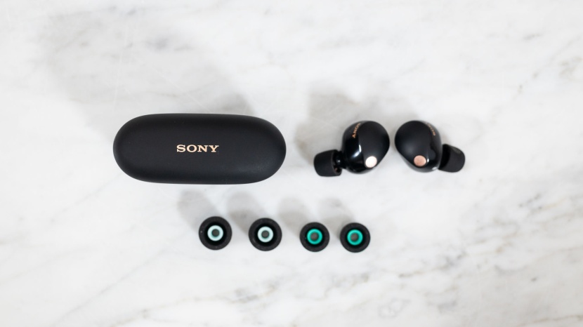 noise cancelling headphones - sony offers three ear tip sizes and foam instead of silicone, which...