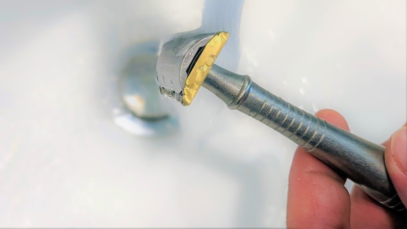 razor - it&#039;s weighted, solid, textured, and flared, which is why the vikings...