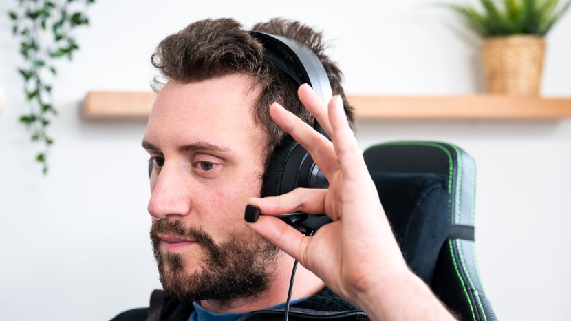 steelseries arctis nova pro - a pop filter attachment comes with this headset.