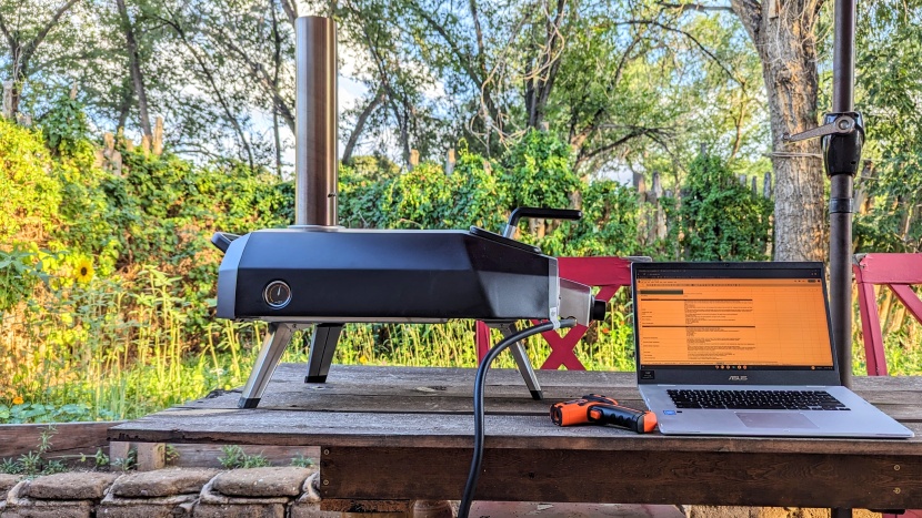 pizza oven - we get pretty nerdy while testing, checking every measurable...