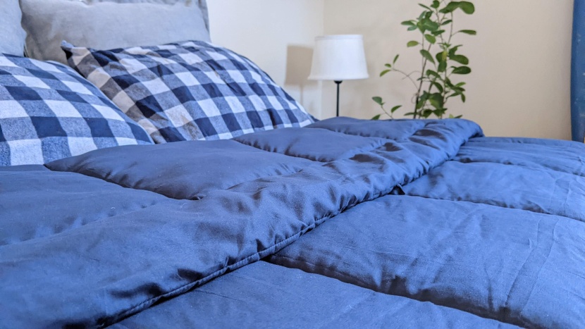 though not nearly as warm as a down comforter, the bedsure...